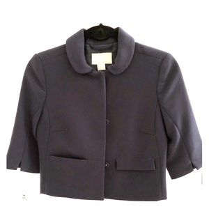 H&M Navy Cropped Jacket